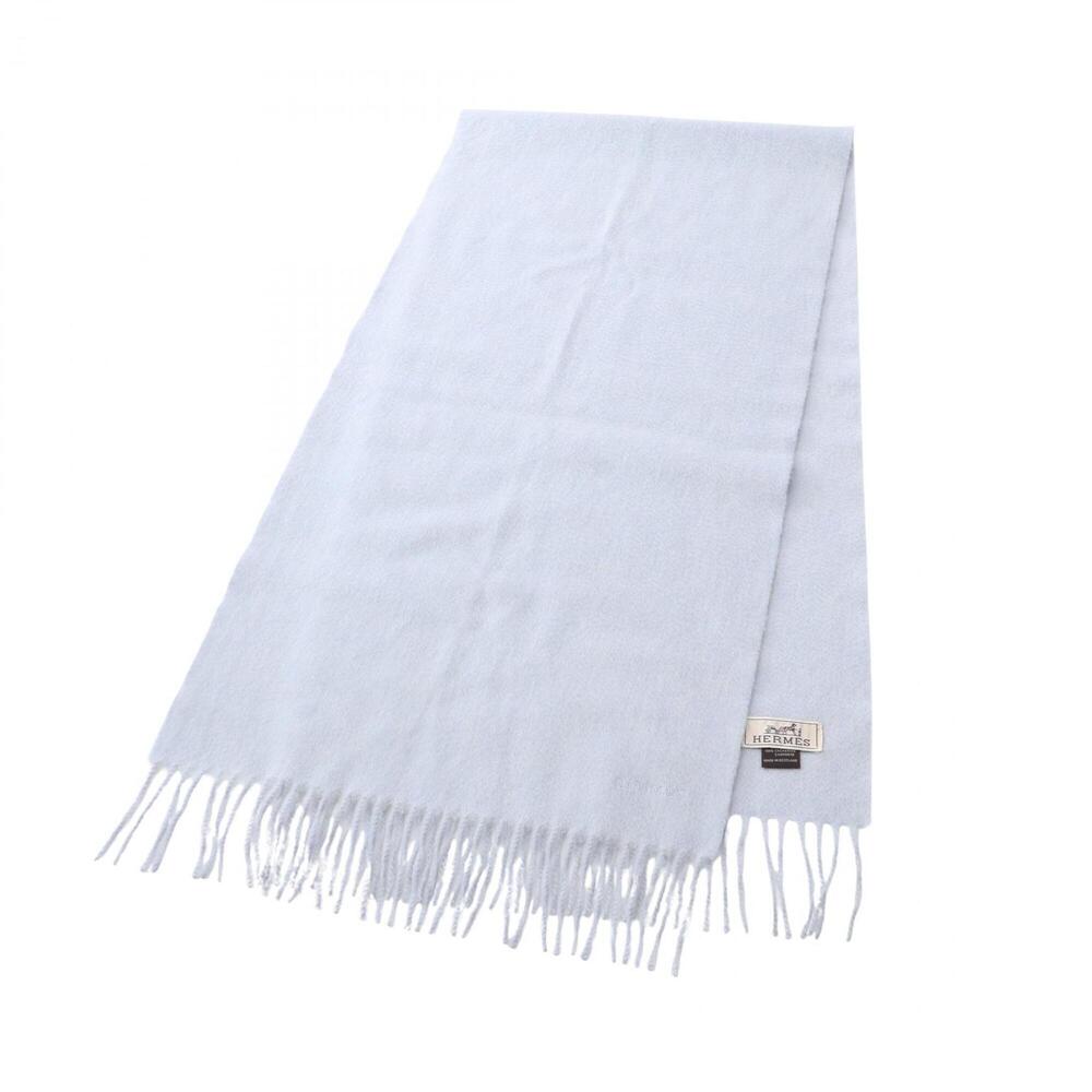 Hermes Uni Brodet Cashmere Scarf for Men, Blue